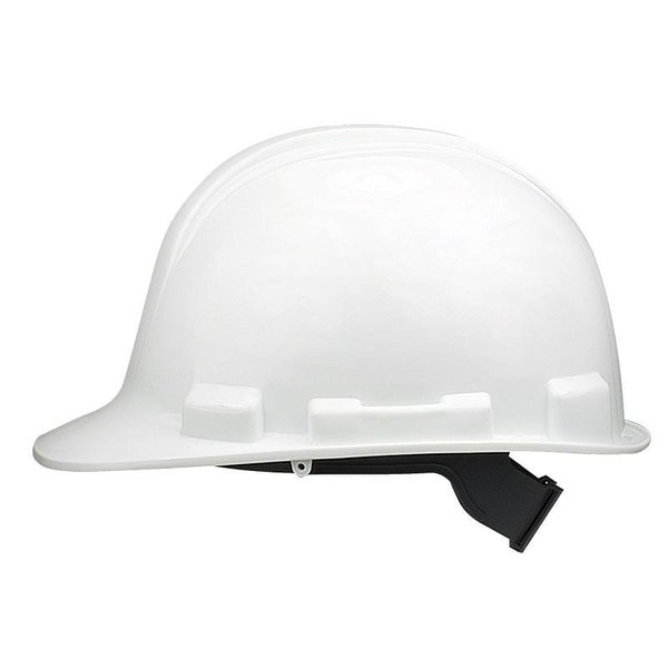 Msa Safety SAFETY WORKS SWX00344 Hard Hat, 4Point Textile Suspension, HDPE Shell, White, Class E SWX00344-01